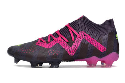 Men's Puma Future Ultimate FG Firm Ground Low-Tops Football Boots - Purple/Pink/Green
