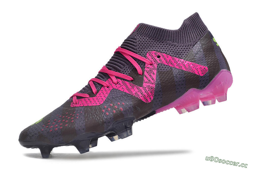 Men's Puma Future Ultimate FG Firm Ground Low-Tops Football Boots - Purple/Pink/Green 5
