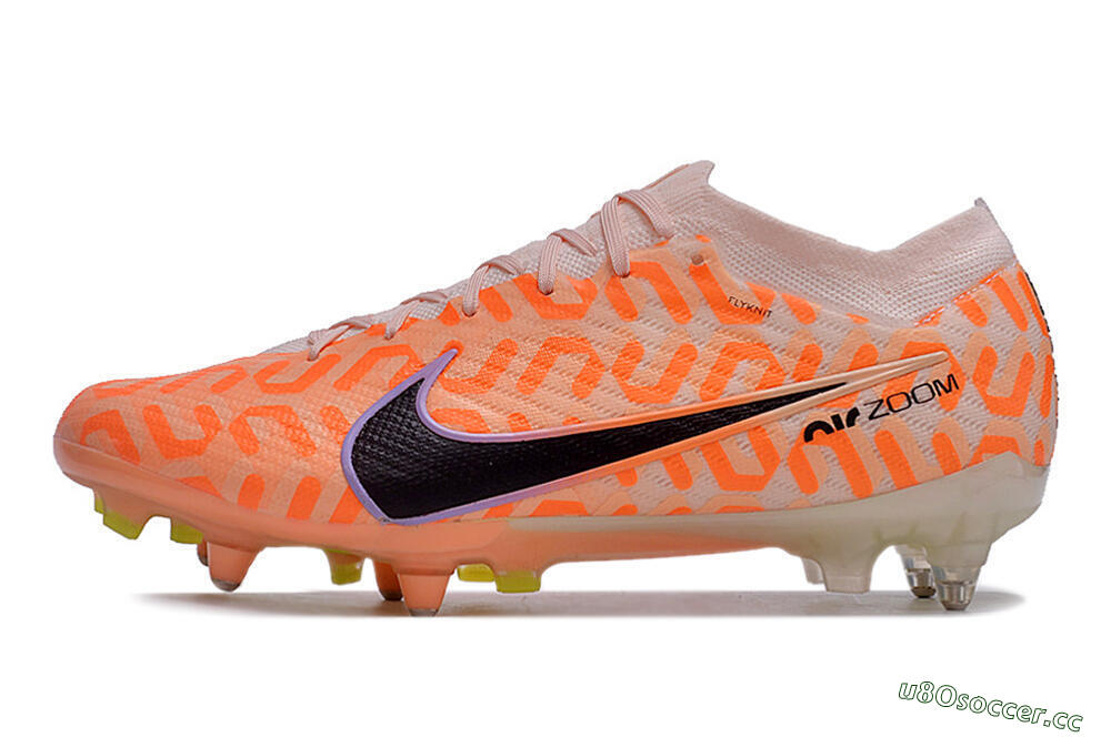 Men's Nike Air Zoom Mercurial Vapor 15 Elite SG Soft Ground Low-Tops Football Boots - Orange/Pink/Black/Purple 0