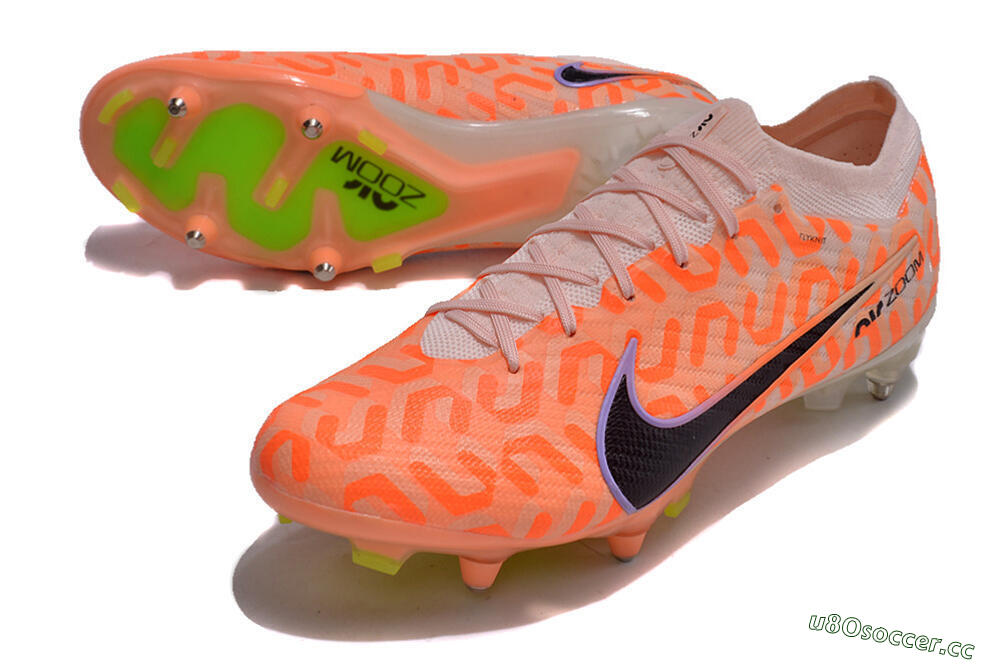 Men's Nike Air Zoom Mercurial Vapor 15 Elite SG Soft Ground Low-Tops Football Boots - Orange/Pink/Black/Purple 3