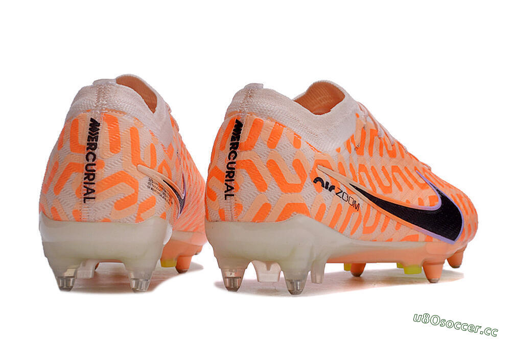 Men's Nike Air Zoom Mercurial Vapor 15 Elite SG Soft Ground Low-Tops Football Boots - Orange/Pink/Black/Purple 6