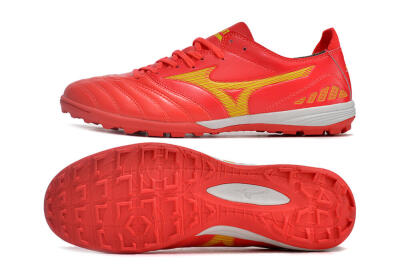 Men's Mizuno Morelia Neo 3 Pro TF Artificial Turf Low-Tops Football Shoes - Red/Yellow/White