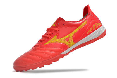 Men's Mizuno Morelia Neo 3 Pro TF Artificial Turf Low-Tops Football Shoes - Red/Yellow/White