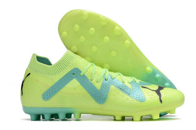 Men's Puma Future Ultimate MG Multi Ground Low-Tops Football Boots - Yellow/Blue