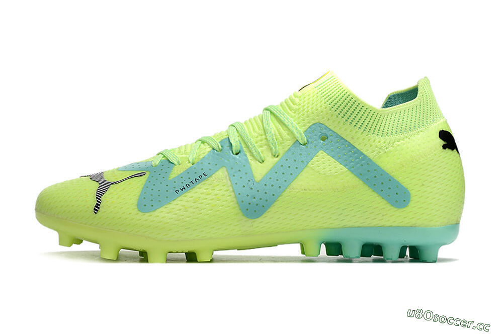 Men's Puma Future Ultimate MG Multi Ground Low-Tops Football Boots - Yellow/Blue 0