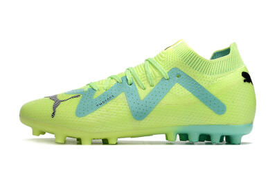 Men's Puma Future Ultimate MG Multi Ground Low-Tops Football Boots - Yellow/Blue