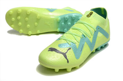 Men's Puma Future Ultimate MG Multi Ground Low-Tops Football Boots - Yellow/Blue