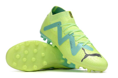 Men's Puma Future Ultimate MG Multi Ground Low-Tops Football Boots - Yellow/Blue