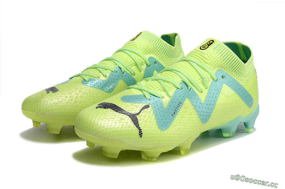 Men's Puma Future Ultimate MG Multi Ground Low-Tops Football Boots - Yellow/Blue 5
