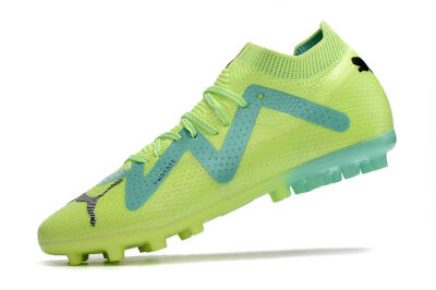 Men's Puma Future Ultimate MG Multi Ground Low-Tops Football Boots - Yellow/Blue