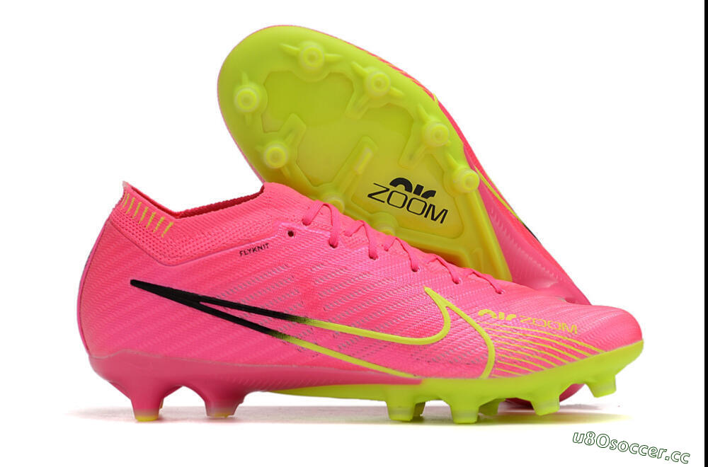 Men's Nike Air Zoom Mercurial Vapor 15 Elite FG Firm Ground Low-Tops Football Boots - Red/Yellow/Black 2