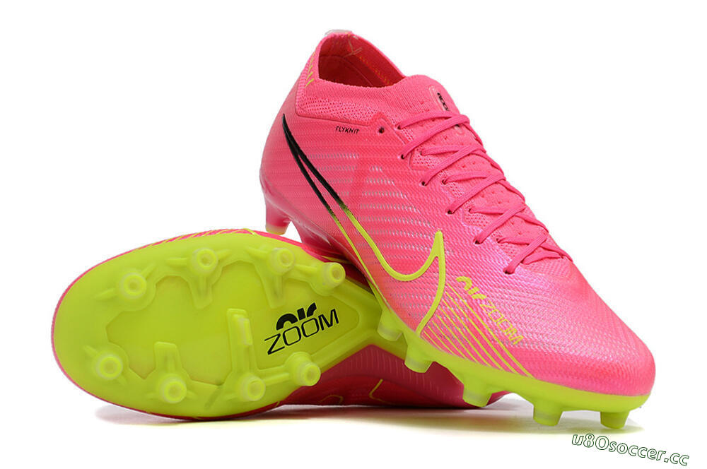 Men's Nike Air Zoom Mercurial Vapor 15 Elite FG Firm Ground Low-Tops Football Boots - Red/Yellow/Black 4