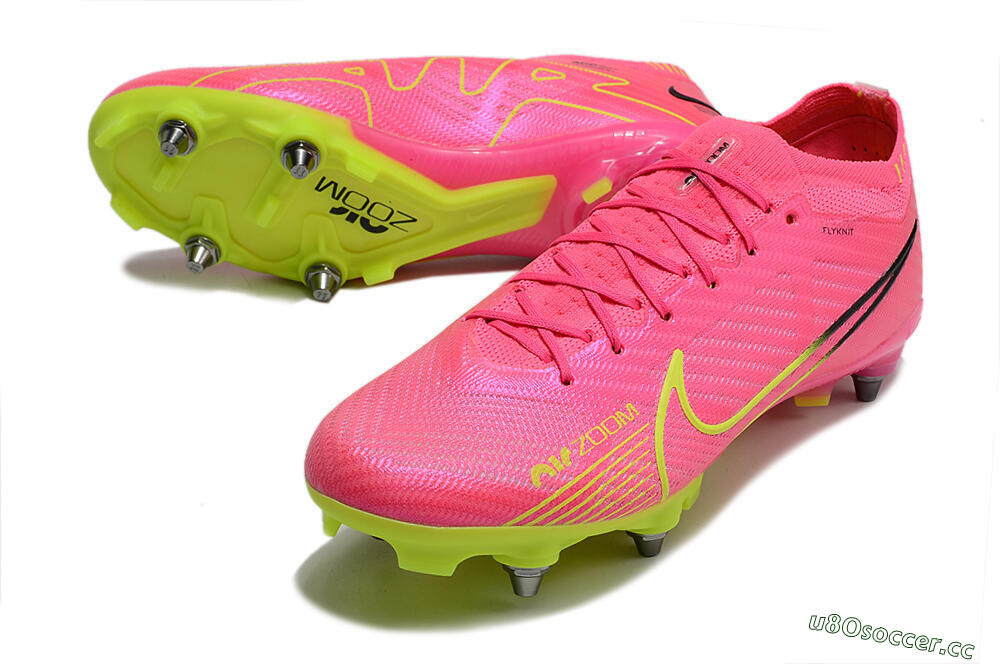 Men's Nike Air Zoom Mercurial Vapor 15 Elite SG Soft Ground Low-Tops Football Boots - Red/Yellow/Black 3