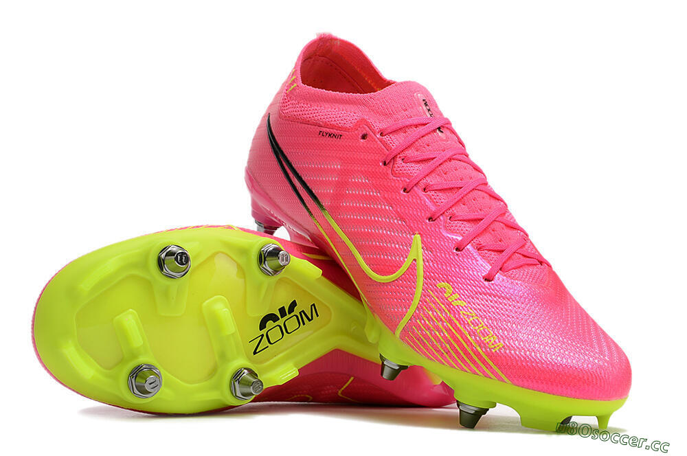 Men's Nike Air Zoom Mercurial Vapor 15 Elite SG Soft Ground Low-Tops Football Boots - Red/Yellow/Black 4