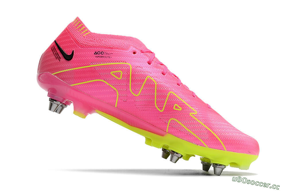 Men's Nike Air Zoom Mercurial Vapor 15 Elite SG Soft Ground Low-Tops Football Boots - Red/Yellow/Black 7