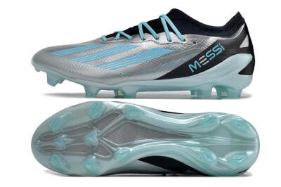 Unisex Adidas X Speedportal .1 2022 World Cup Boots FG Firm Ground Low-Tops Football Boots - Silver/Blue/Black
