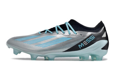 Unisex Adidas X Speedportal .1 2022 World Cup Boots FG Firm Ground Low-Tops Football Boots - Silver/Blue/Black