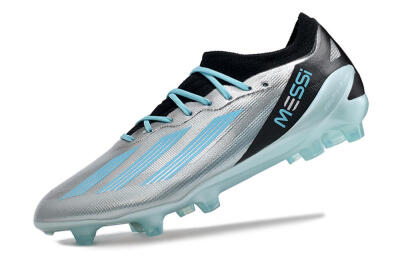 Unisex Adidas X Speedportal .1 2022 World Cup Boots FG Firm Ground Low-Tops Football Boots - Silver/Blue/Black