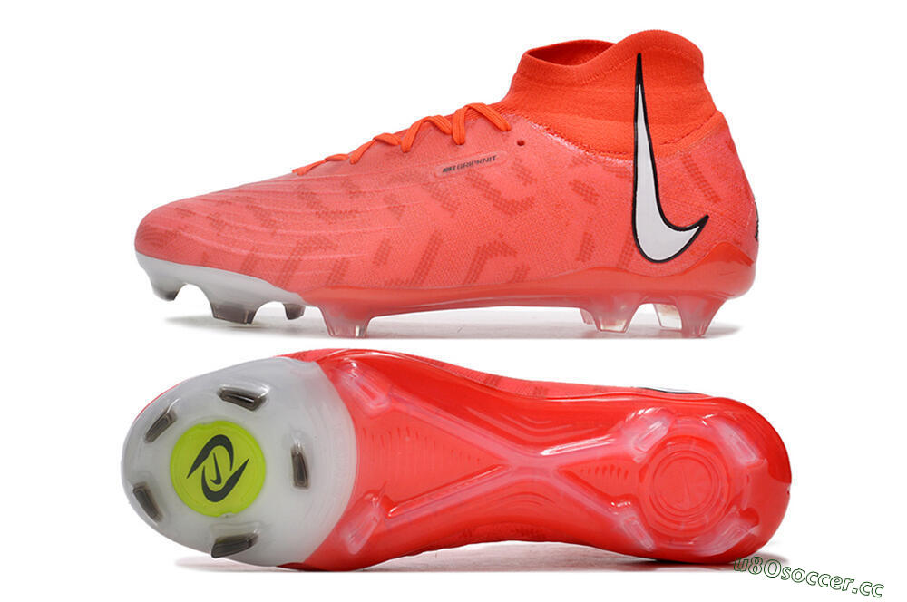 Men's Nike Phantom Luna Elite FG Firm Ground High-Tops Football Boots - Pink/White/Black 1