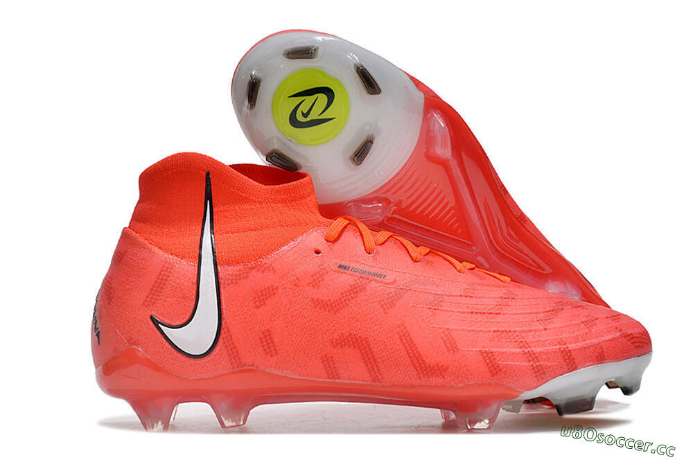 Men's Nike Phantom Luna Elite FG Firm Ground High-Tops Football Boots - Pink/White/Black 2