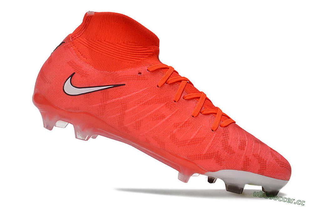 Men's Nike Phantom Luna Elite FG Firm Ground High-Tops Football Boots - Pink/White/Black 4