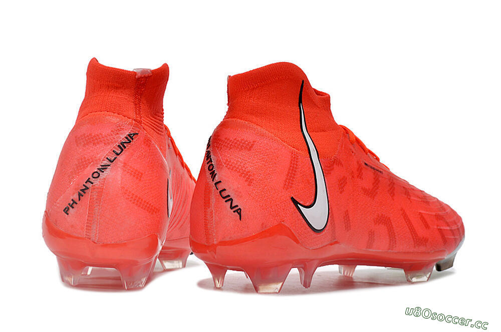 Men's Nike Phantom Luna Elite FG Firm Ground High-Tops Football Boots - Pink/White/Black 6