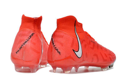 Men's Nike Phantom Luna Elite FG Firm Ground High-Tops Football Boots - Pink/White/Black