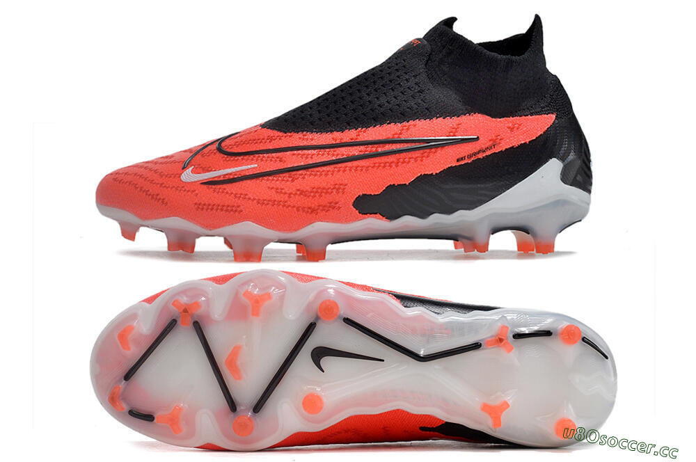 Men's Nike Phantom GX Elite FG Firm Ground High-Tops Football Boots - Red/Black/White 1