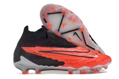 Men's Nike Phantom GX Elite FG Firm Ground High-Tops Football Boots - Red/Black/White