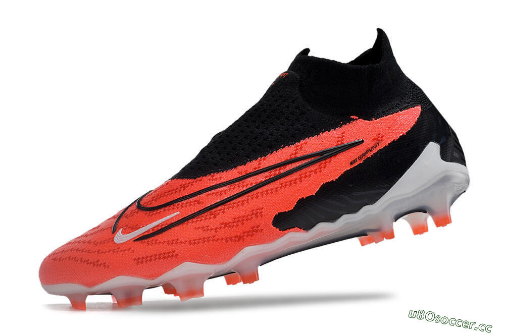 Men's Nike Phantom GX Elite FG Firm Ground High-Tops Football Boots - Red/Black/White 5