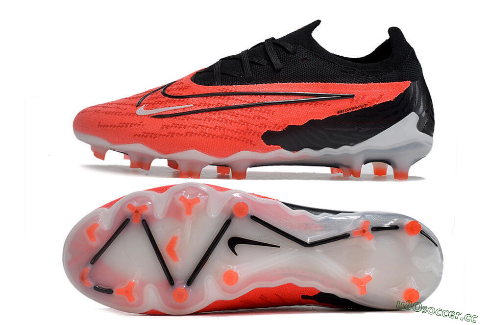 Men's Nike Phantom GX Elite FG Firm Ground Low-Tops Football Boots - Red/Black/White 1