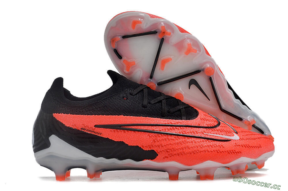 Men's Nike Phantom GX Elite FG Firm Ground Low-Tops Football Boots - Red/Black/White 2