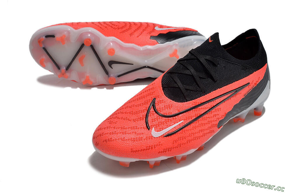 Men's Nike Phantom GX Elite FG Firm Ground Low-Tops Football Boots - Red/Black/White 3