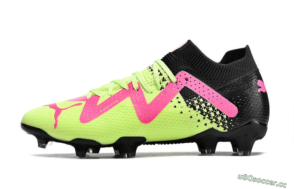 Unisex Puma Future Ultimate FG Firm Ground Low-Tops Football Boots - Yellow/Pink/Black 0