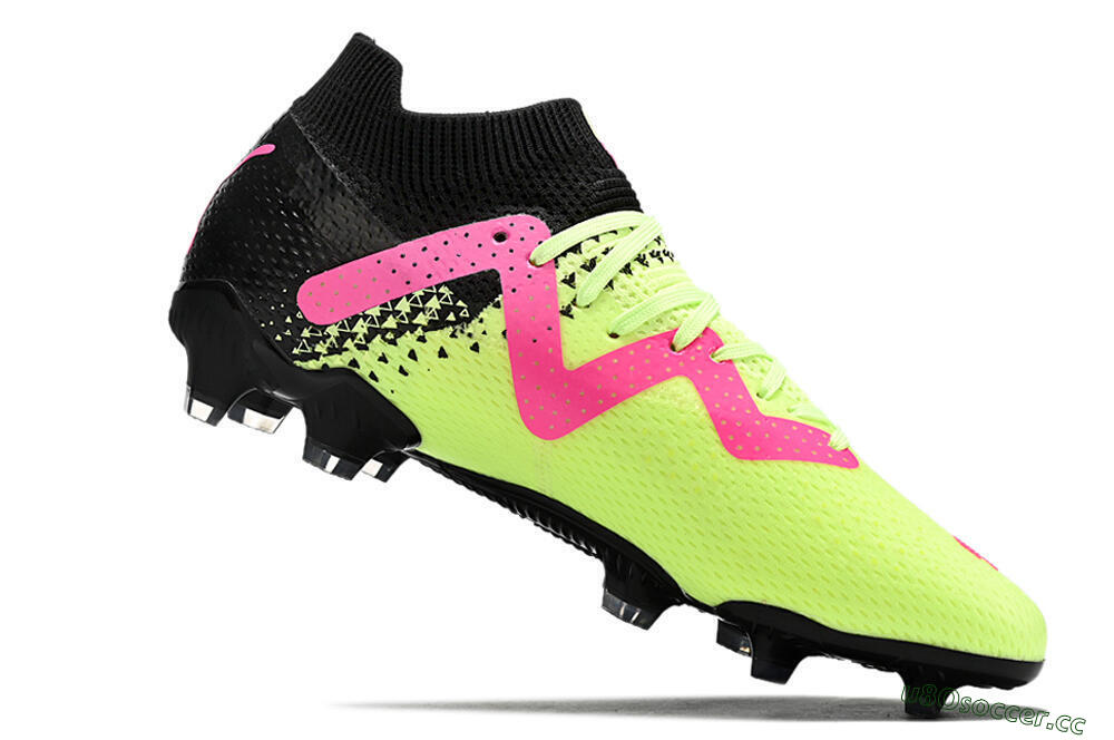 Unisex Puma Future Ultimate FG Firm Ground Low-Tops Football Boots - Yellow/Pink/Black 7