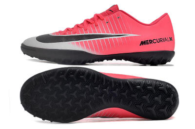 Men's NIke Mercuricalx Victory 6 TF Artificial Turf Low-Tops Football Shoes - Pink/Grey/Black