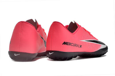 Men's NIke Mercuricalx Victory 6 TF Artificial Turf Low-Tops Football Shoes - Pink/Grey/Black
