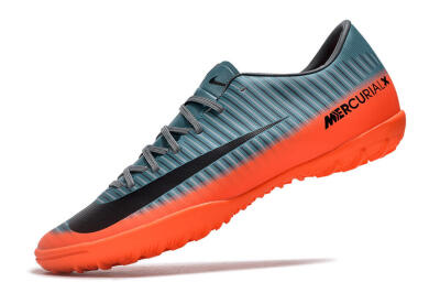 Men's NIke Mercuricalx Victory 6 TF Artificial Turf Low-Tops Football Shoes - Blue/Black/Orange