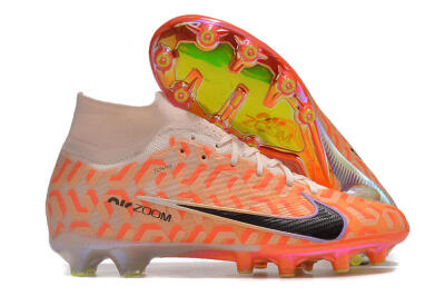 Unisex Nike Air Zoom Mercurial Superfly 9 Elite AG Artificial Grass High-Tops Football Boots - Pink/Black/Purple