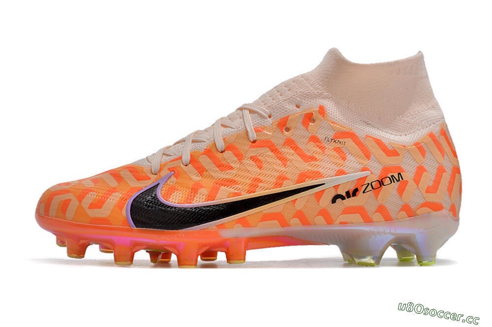 Unisex Nike Air Zoom Mercurial Superfly 9 Elite AG Artificial Grass High-Tops Football Boots - Pink/Black/Purple 0