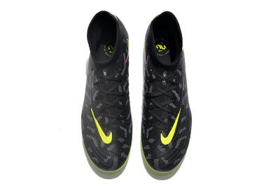 Men's Nike Phantom Luna Elite FG Firm Ground High-Tops Football Boots - Black/Yellow/Pink