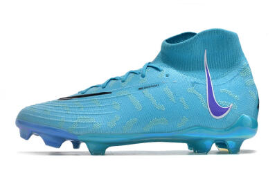 Men's Nike Phantom Luna Elite FG Firm Ground High-Tops Football Boots - Blue/Purple/White