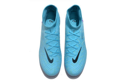 Men's Nike Phantom Luna Elite FG Firm Ground High-Tops Football Boots - Blue/Purple/White