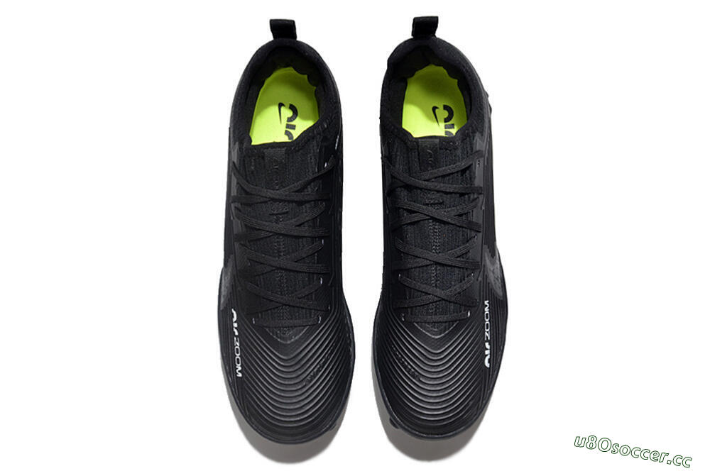 Unisex Nike Air Zoom Mercurial Vapor 15 Pro TF Artificial Turf Low-Tops Football Shoes - Black/White/Yellow 4