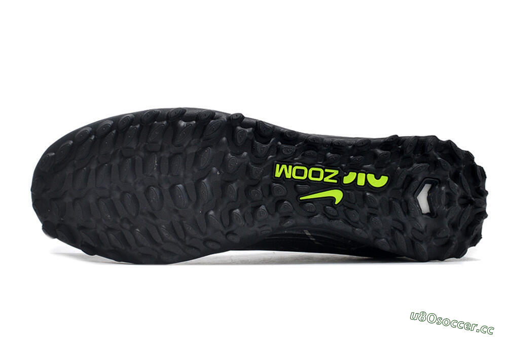 Unisex Nike Air Zoom Mercurial Vapor 15 Pro TF Artificial Turf Low-Tops Football Shoes - Black/White/Yellow 6