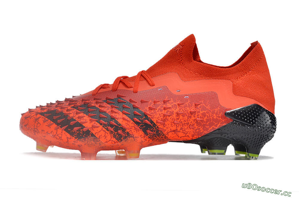 Men's Adidas Predator Freak.1 Low FG Firm Ground High-Tops Football Boots - Red/Black 0
