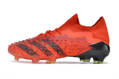 Men's Adidas Predator Freak.1 Low FG Firm Ground High-Tops Football Boots - Red/Black