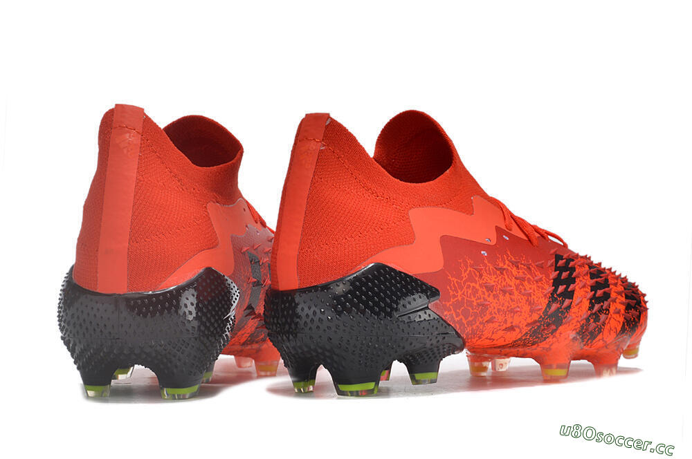 Men's Adidas Predator Freak.1 Low FG Firm Ground High-Tops Football Boots - Red/Black 6