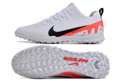 Unisex Nike Air Zoom Mercurial Vapor 15 Pro TF Artificial Turf Low-Tops Football Shoes - White/Black/Red