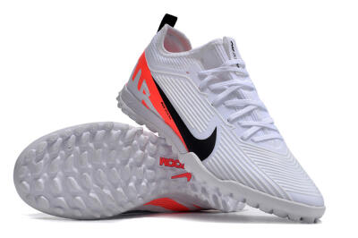 Unisex Nike Air Zoom Mercurial Vapor 15 Pro TF Artificial Turf Low-Tops Football Shoes - White/Black/Red